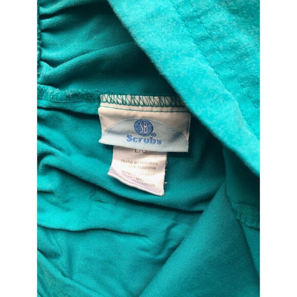 Scrubs Brand Scrub Pants Large Green Unisex with Front and Back Pockets Lg - Picture 2 of 4